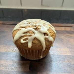 pumpkin muffins with maple glaze