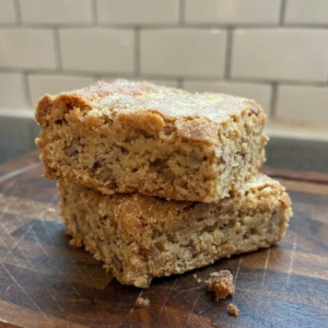 maple pecan blondies