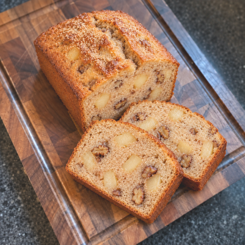 apple walnut mini loaves fir and maple