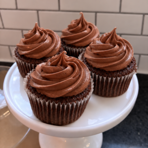 chocolate cupcakes fir and maple