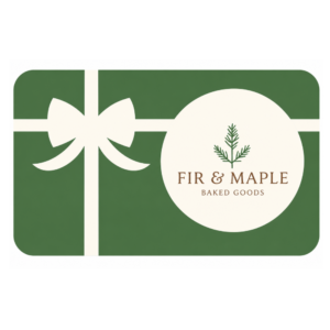 fir and maple digital egift card for organic bakery treats in Oregon