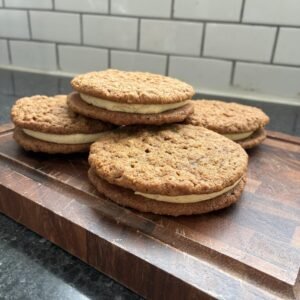 Oatmeal sandwich cookies from Fir and Maple