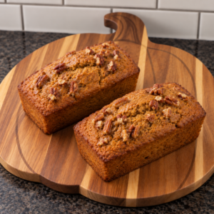 pumpkin pecan mini loaves fir and maple